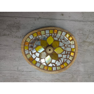 PORTA SAHUMERIOS PEQUEÑO AMARILLO