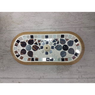 PORTA SAHUMERIOS ALARGADO NEGRO