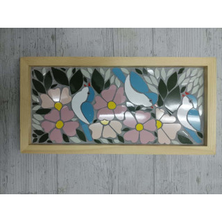 CUADRO RECTANGULAR PAJAROS